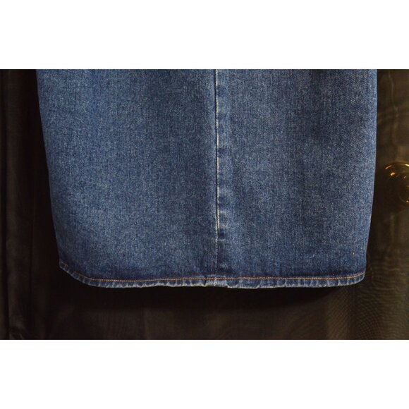 Vintage Jean SKIRT Blue Medium Wash Denim Size 12 Made USA Long - Picture 7 of 11